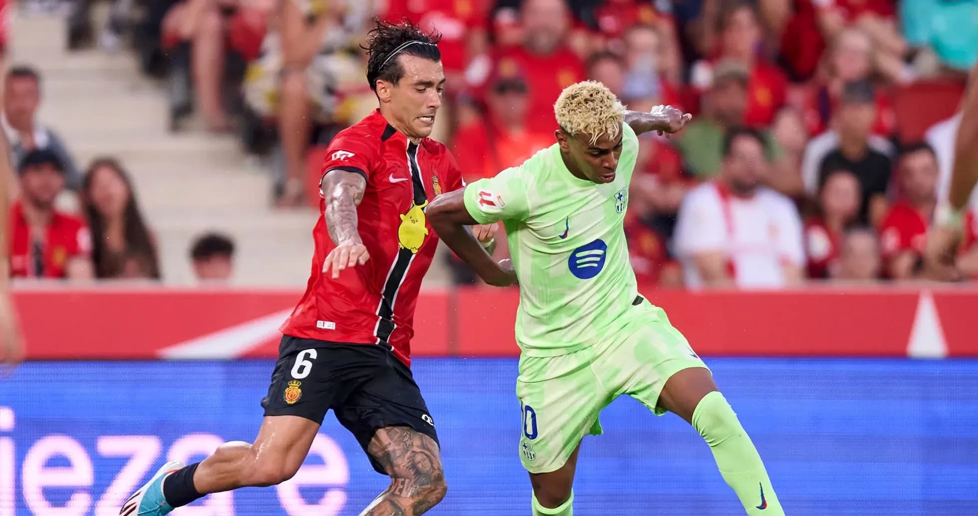 Deux joueurs en compétition lors du match