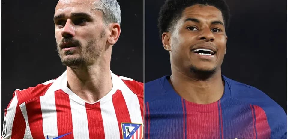Antoine Griezmann et Marcus Thuram en maillots de club