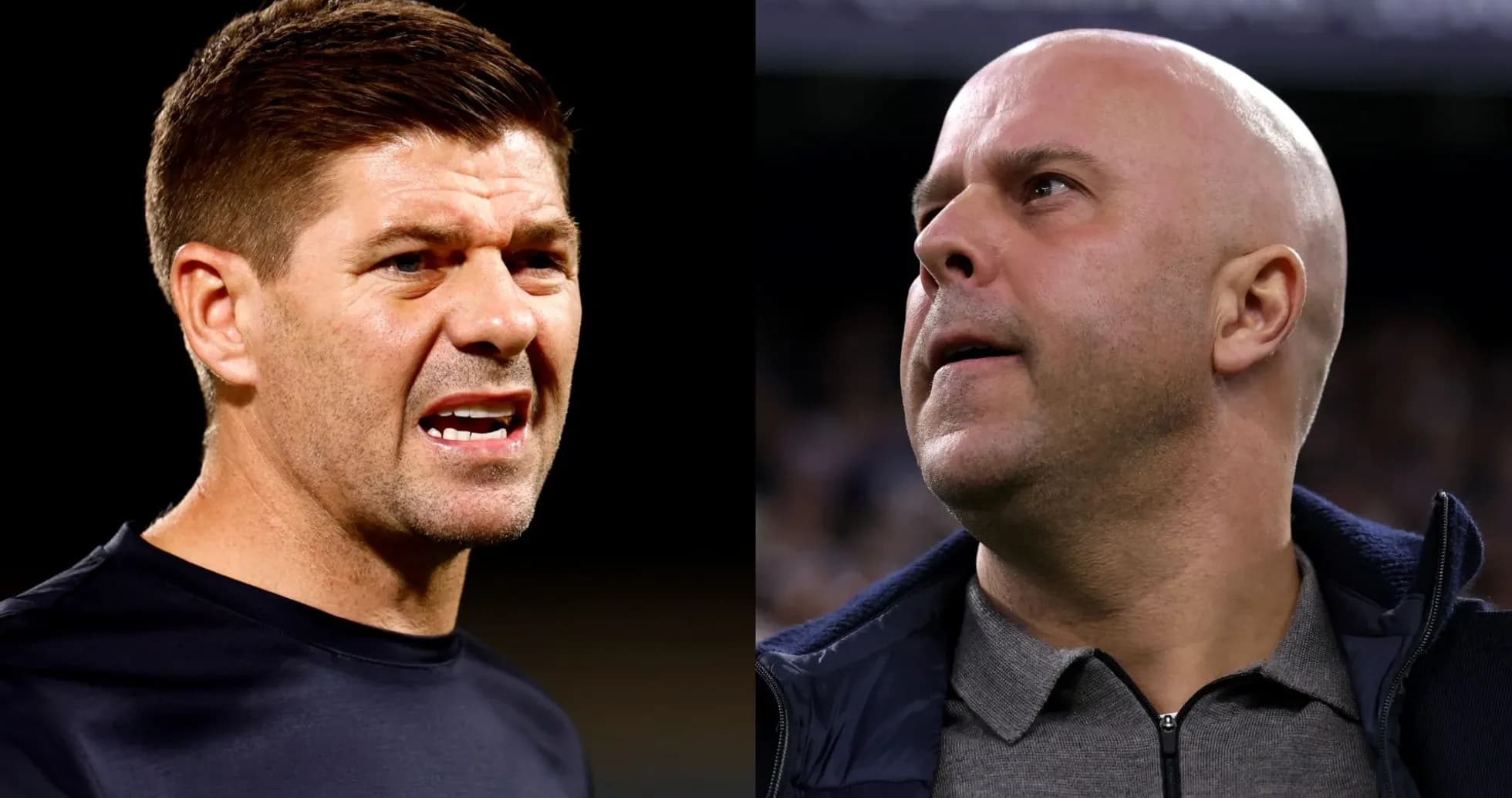 Deux entraîneurs discutant sur le terrain