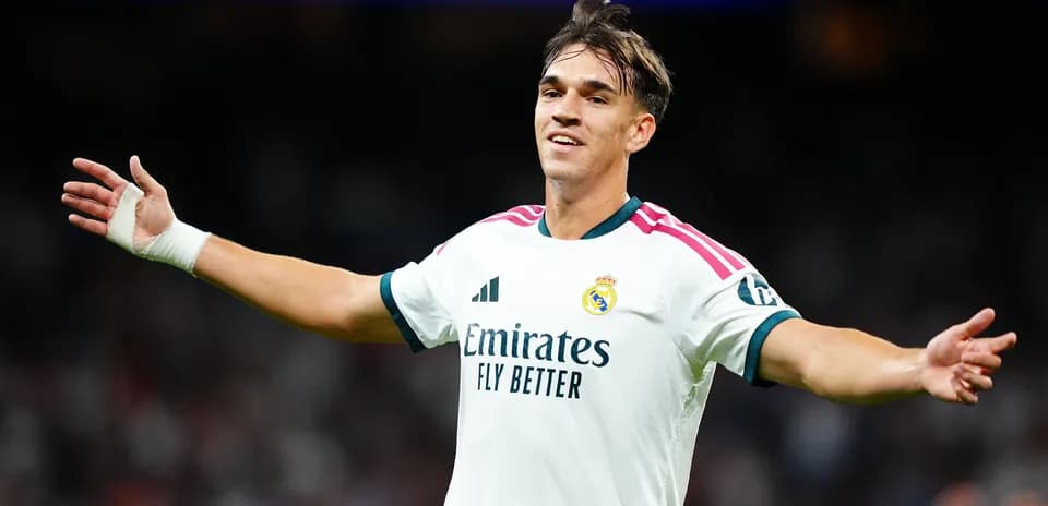 Joueur du Real Madrid célébrant un but