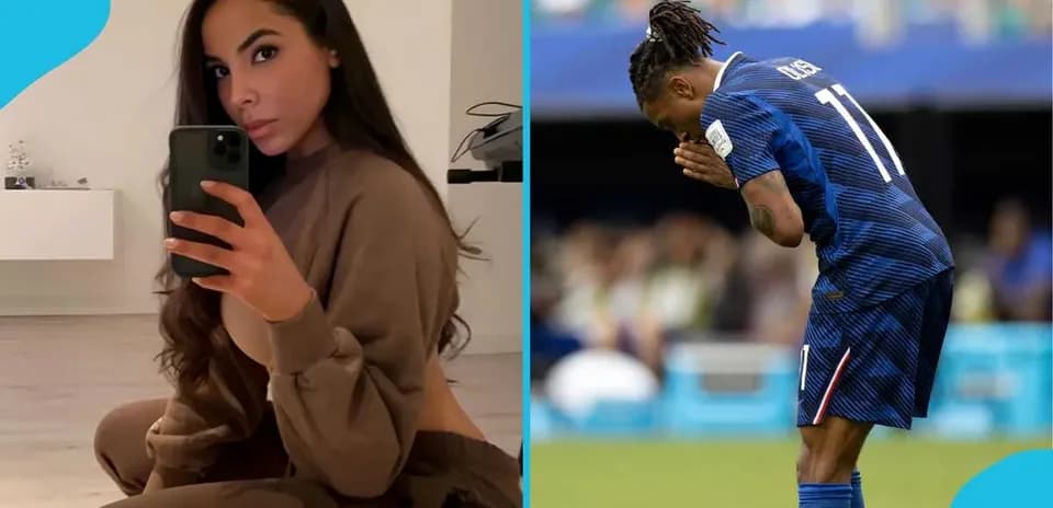 Femme prenant un selfie et joueur en action