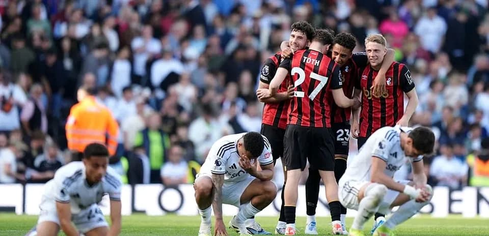 Célébration des joueurs de Bournemouth après la victoire