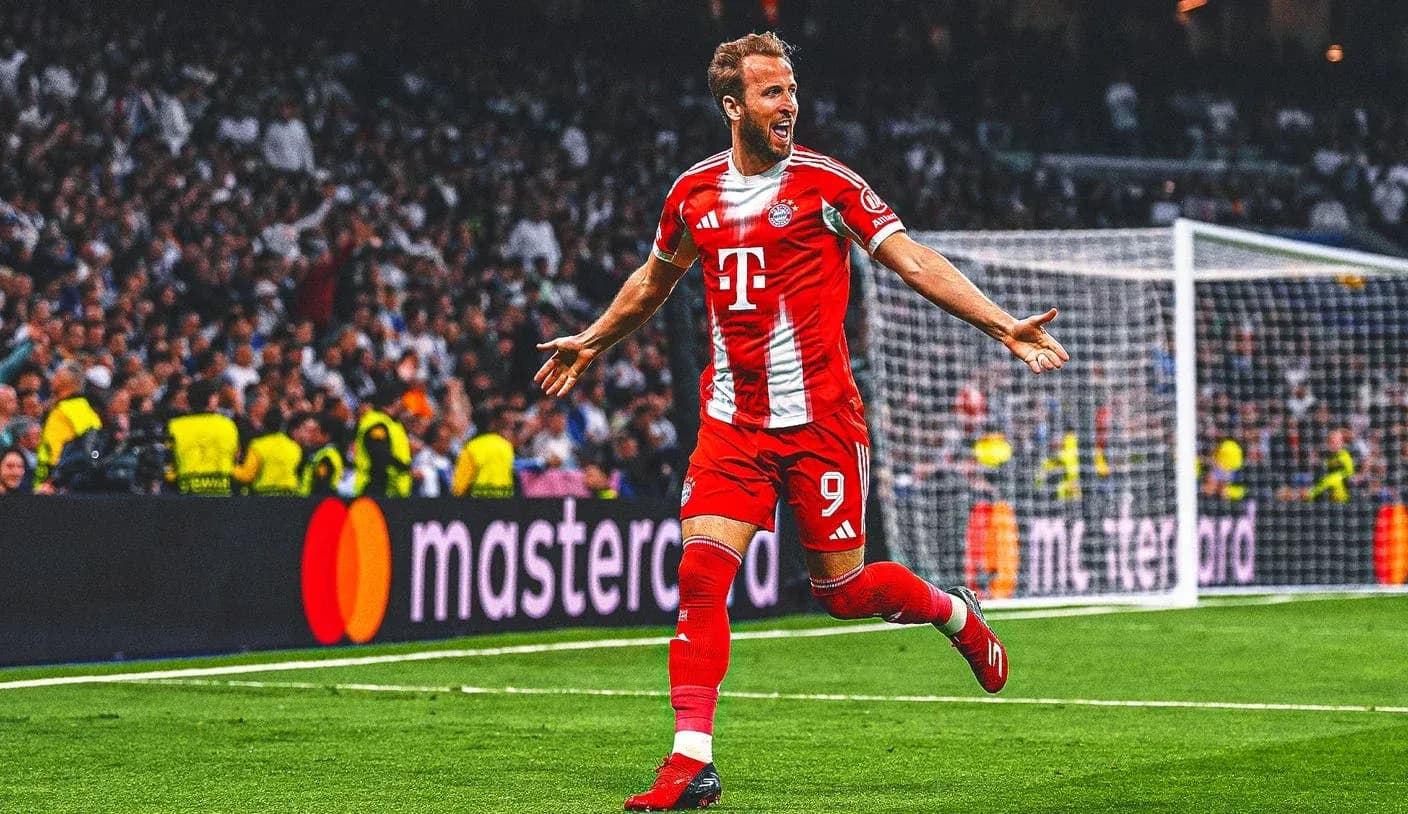 Joueur du Bayern célébrant un but au stade