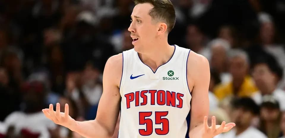 Joueur des Pistons s'exprimant sur le terrain