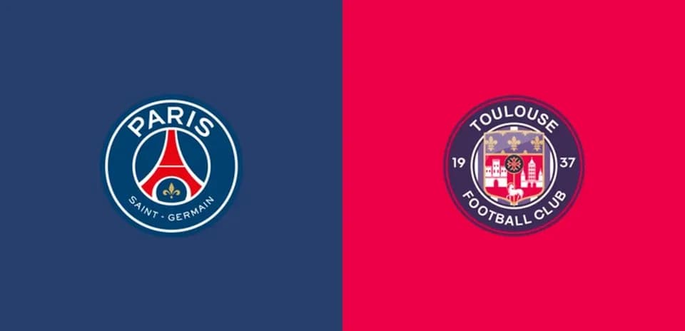 Logos de Paris Saint-Germain et Toulouse FC
