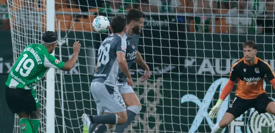 Tir au but pendant le match Real Sociedad vs Real Betis