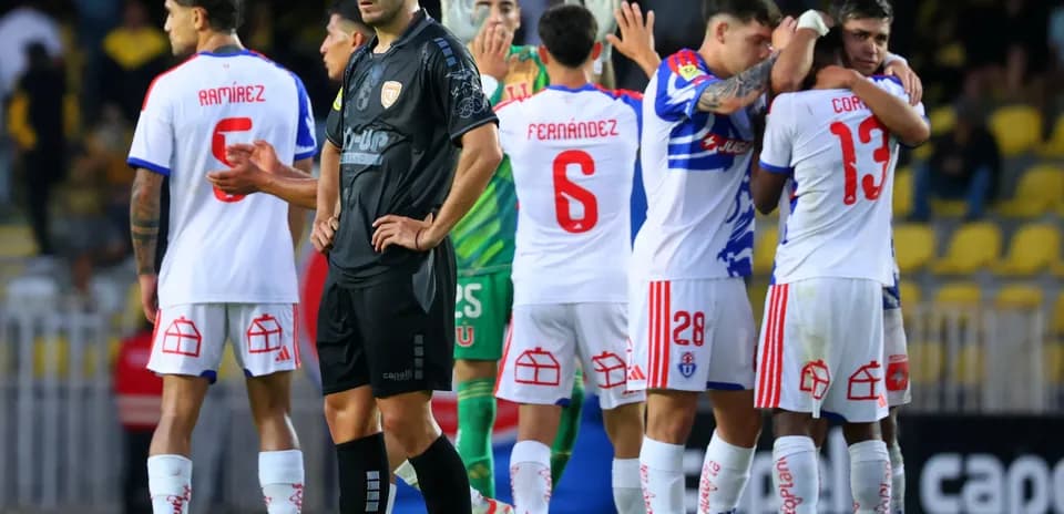Joueurs de l'Universidad de Chile en célébration