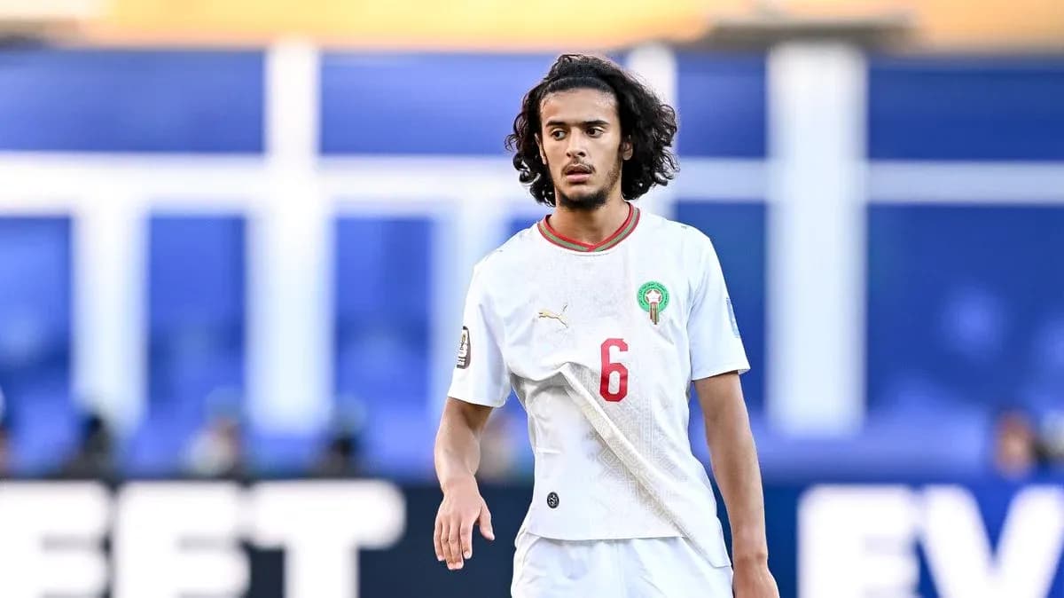 Joueur marocain sur le terrain lors d'un match