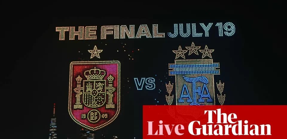 Affiche lumineuse pour la finale Espagne contre Argentine