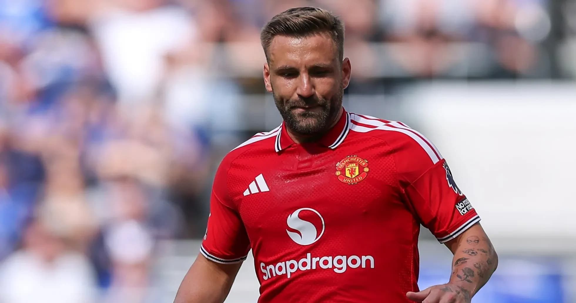Joueur de Manchester United sur le terrain