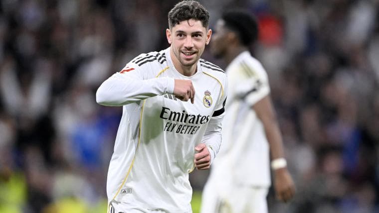Joueur du Real Madrid célébrant un but