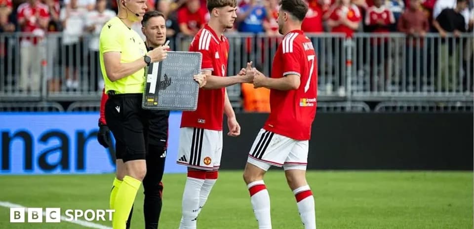 Remplacement de joueurs lors d'un match de football