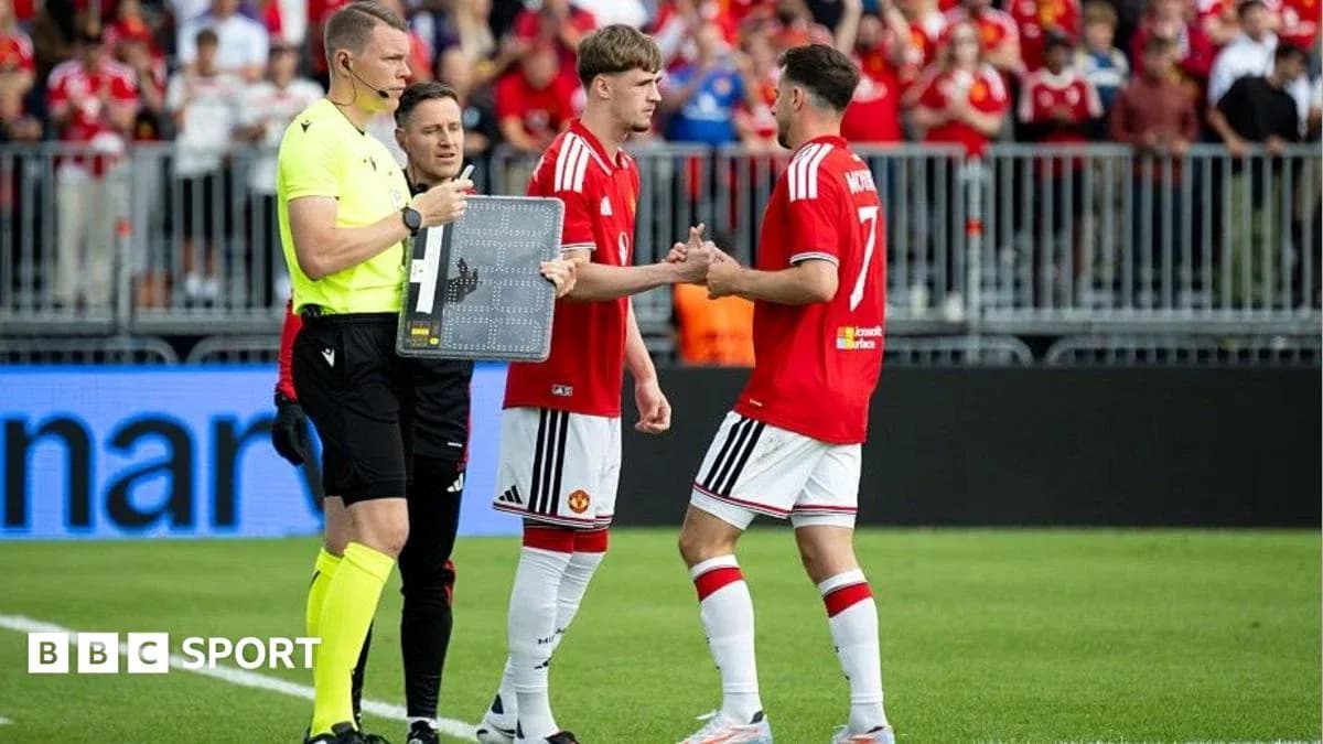 Remplacement de joueurs lors d'un match de football