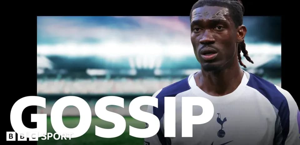 Joueur de Tottenham avec le texte 'GOSSIP' en avant-plan