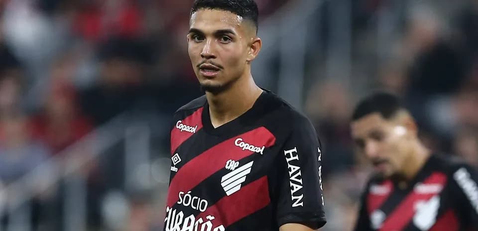 Joueur de l'Athletico Paranaense sur le terrain