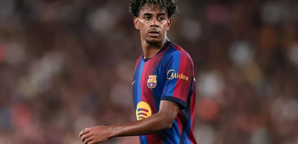 Joueur de Barcelone sur le terrain lors d'un match