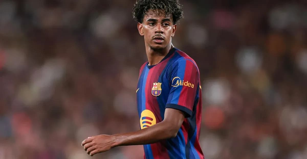 Joueur de Barcelone sur le terrain lors d'un match