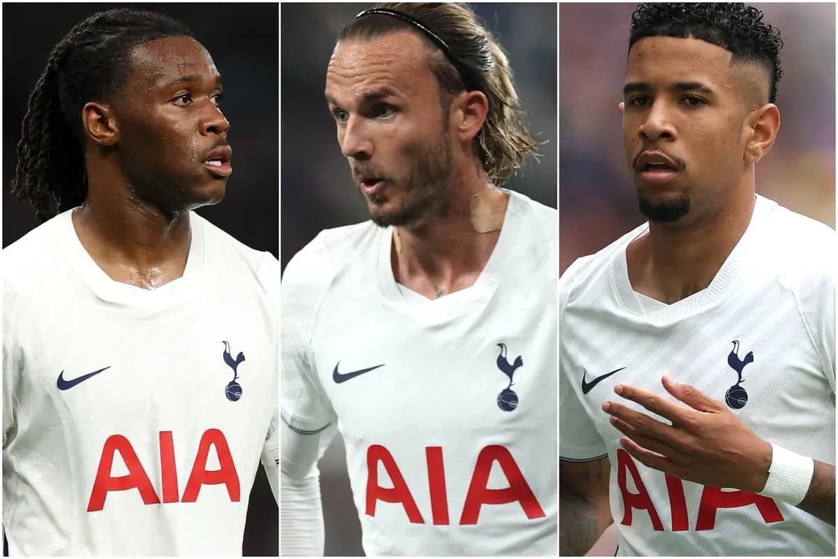 Trois joueurs de Tottenham en tenue de match