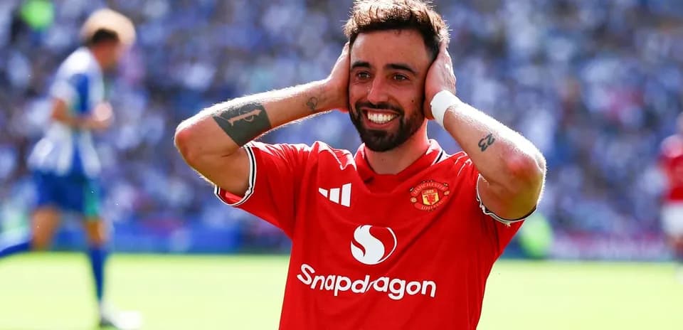 Joueur de Manchester United célébrant un but