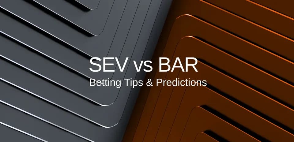 Conception graphique pour SEV vs BAR, paris sportifs