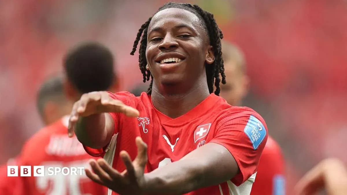 Joueur suisse célébrant sur le terrain