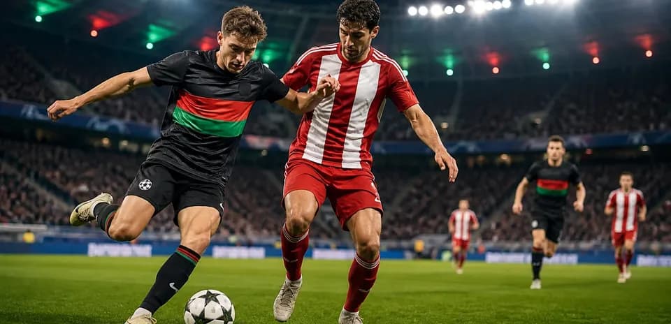 Deux joueurs en compétition pour le ballon