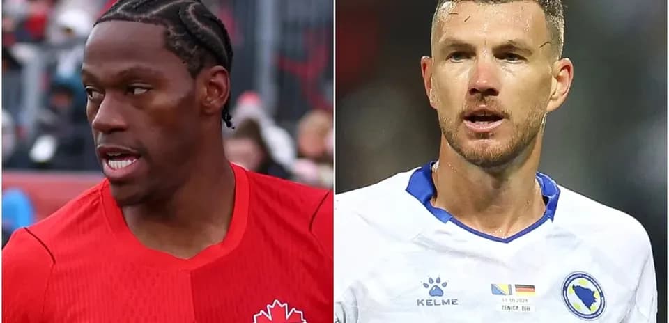 Joueurs de Canada et Bosnie-Herzégovine en action