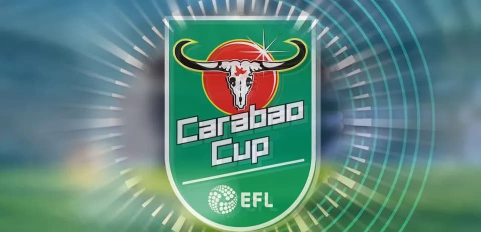 Logo du Carabao Cup avec effets graphiques