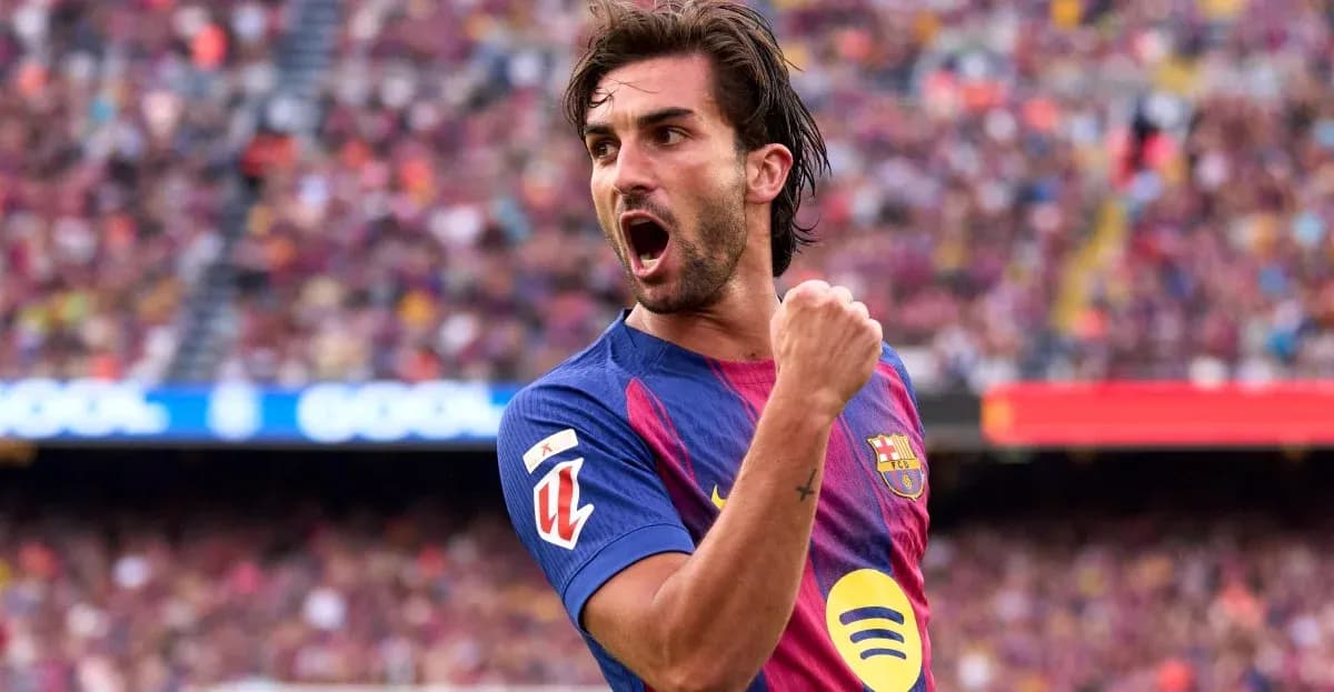 Joueur du FC Barcelone célébrant un but