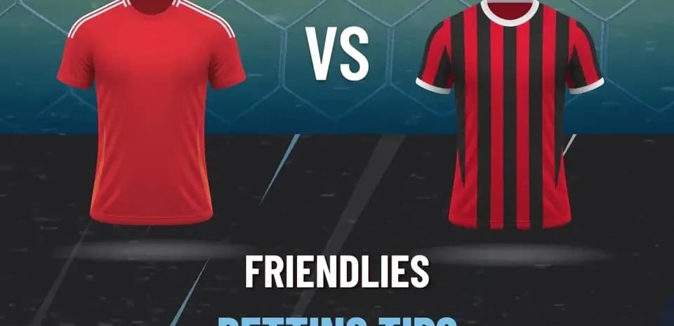 Maillots rouge et noir pour match amical