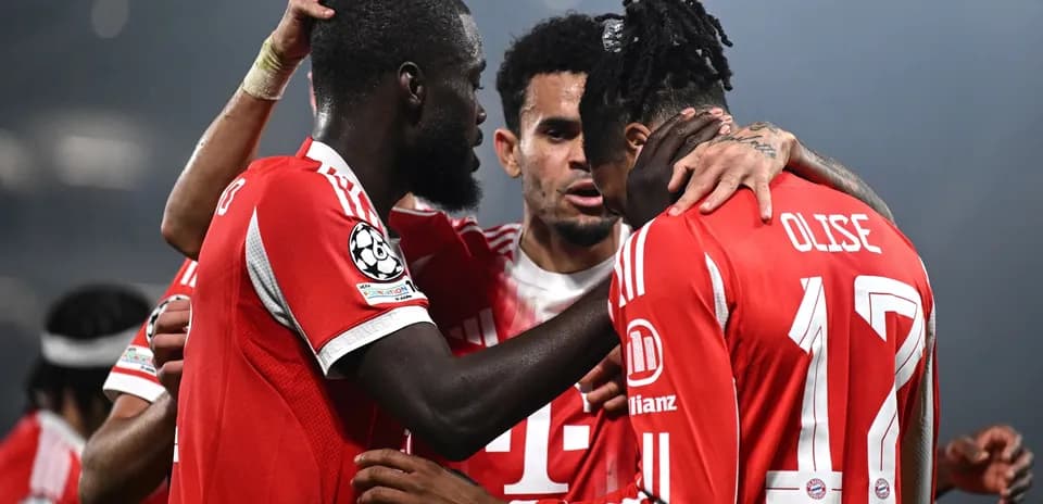 Joueurs du Bayern célébrant un but