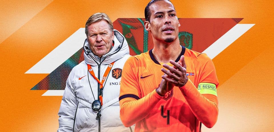 Ronald Koeman et Virgil van Dijk en tenue néerlandaise