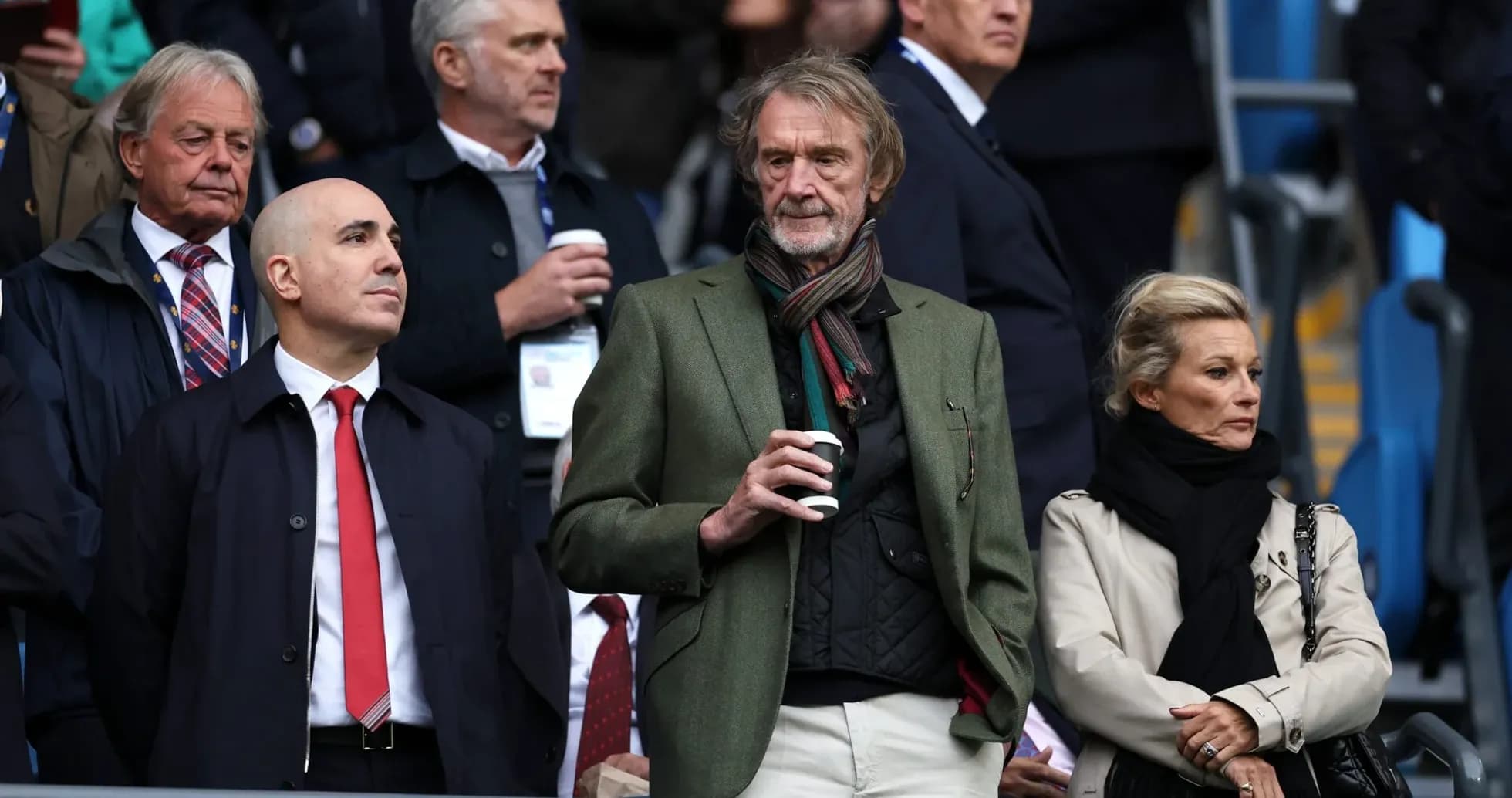 Spectators watching the match from VIP section