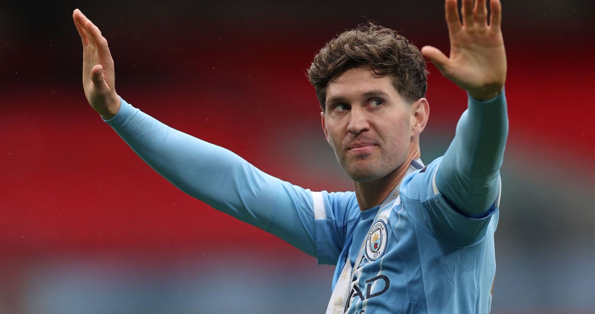 Joueur de Manchester City saluant le public