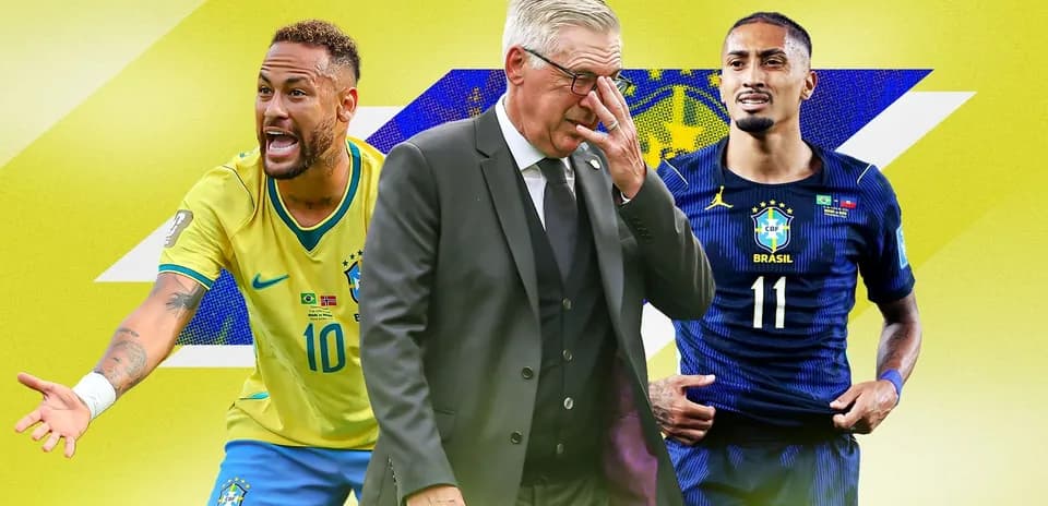 Neymar, entraîneur et joueur de l'équipe du Brésil