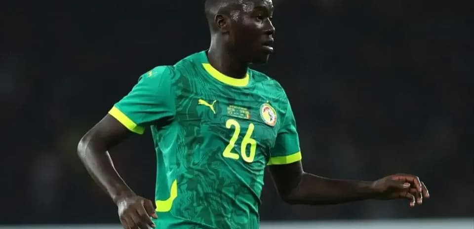 Joueur sénégalais en action durant le match