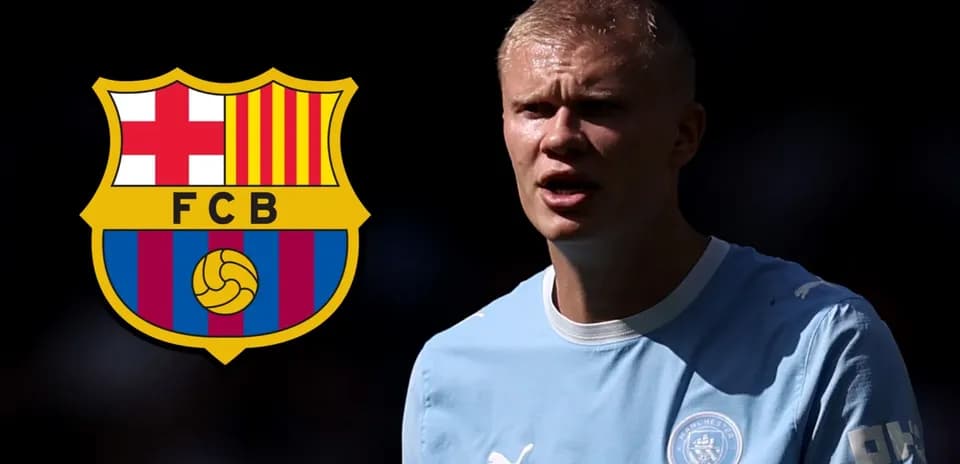 Joueur de football avec logo du FC Barcelone