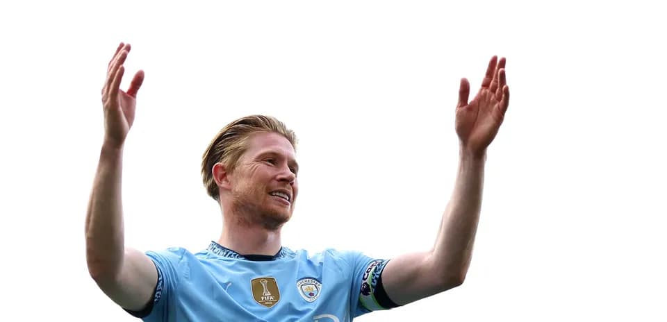 Joueur de Manchester City saluant les supporters