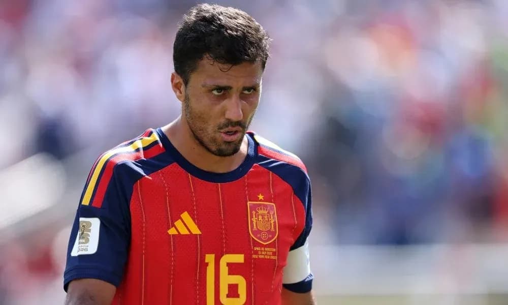 Joueur de l'équipe d'Espagne sur le terrain