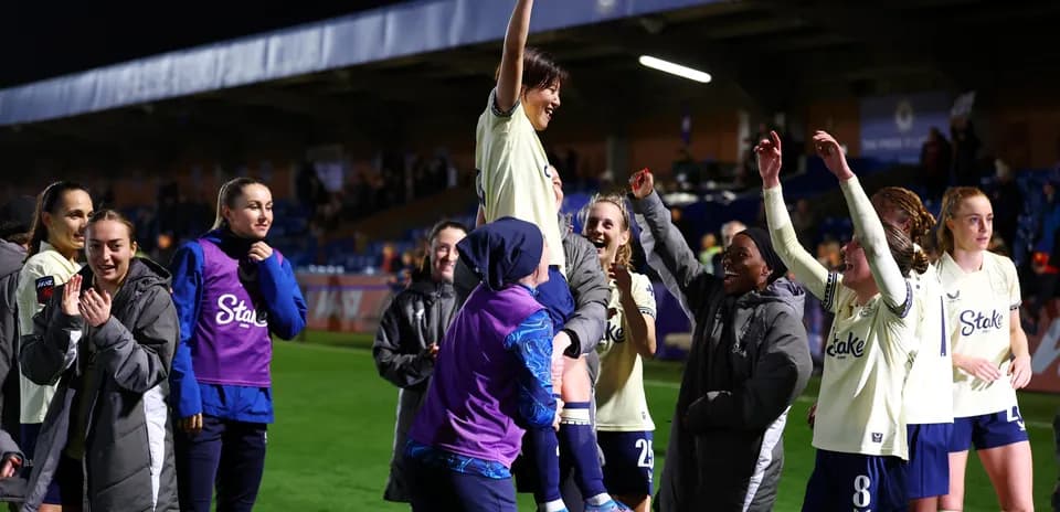 Joueurs de Chelsea W célébrant une victoire