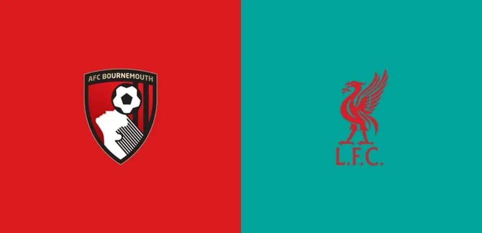 Logos d'AFC Bournemouth et Liverpool FC côte à côte