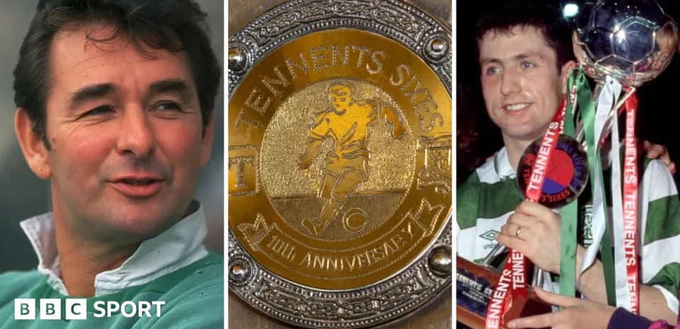 Portrait, trophy, and medal from Tennent's Sixes