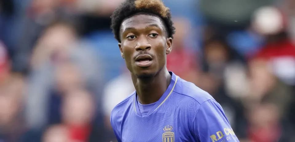 Joueur de l'AS Monaco sur le terrain