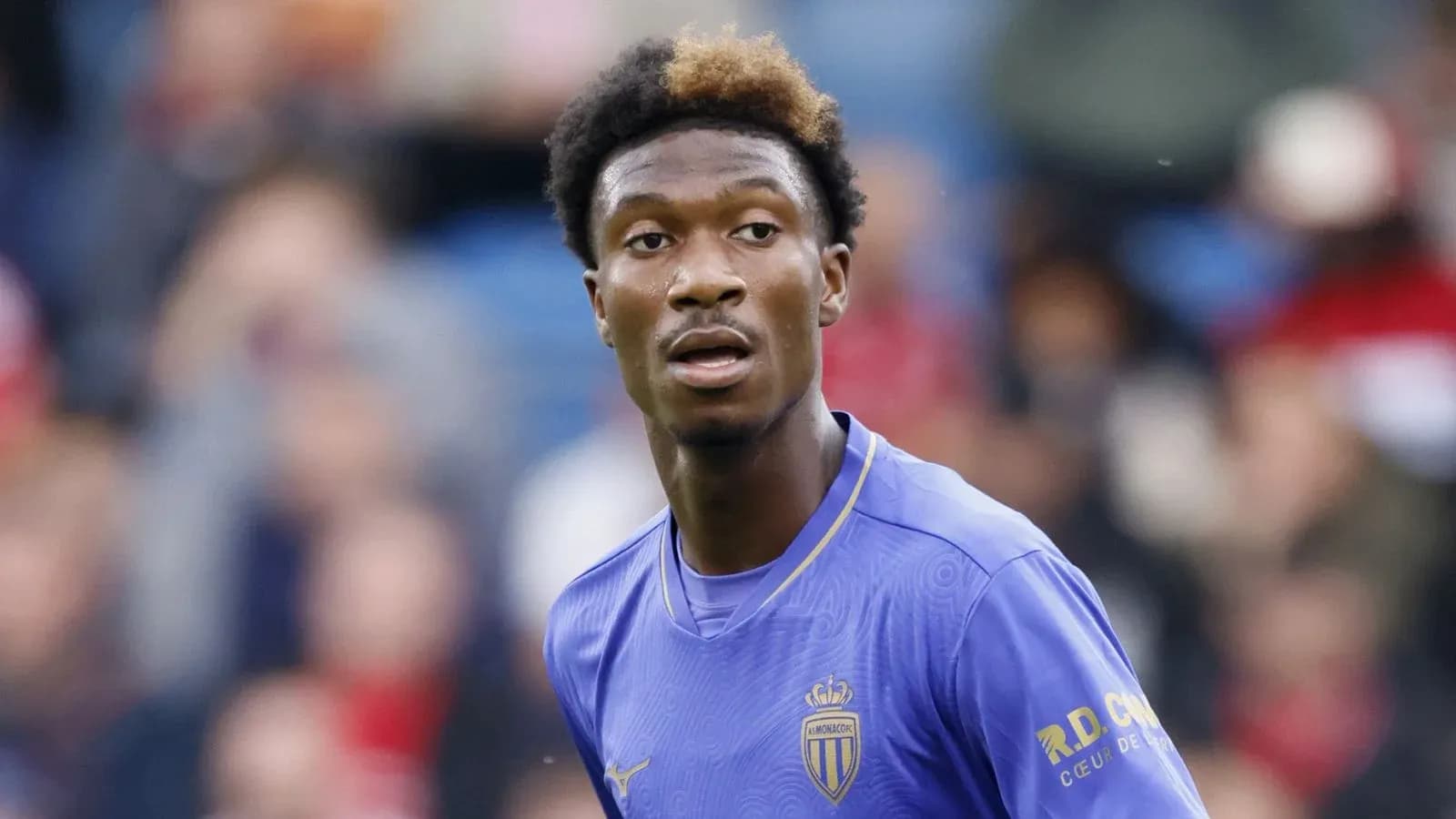 Joueur de l'AS Monaco sur le terrain