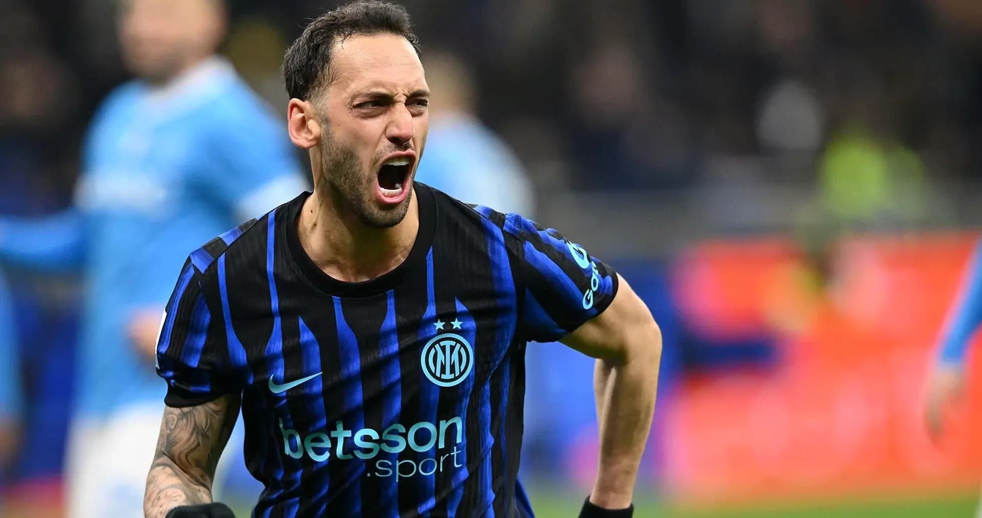 Un joueur d'Inter célèbre un but