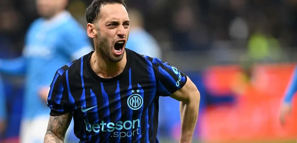 Un joueur d'Inter célèbre un but