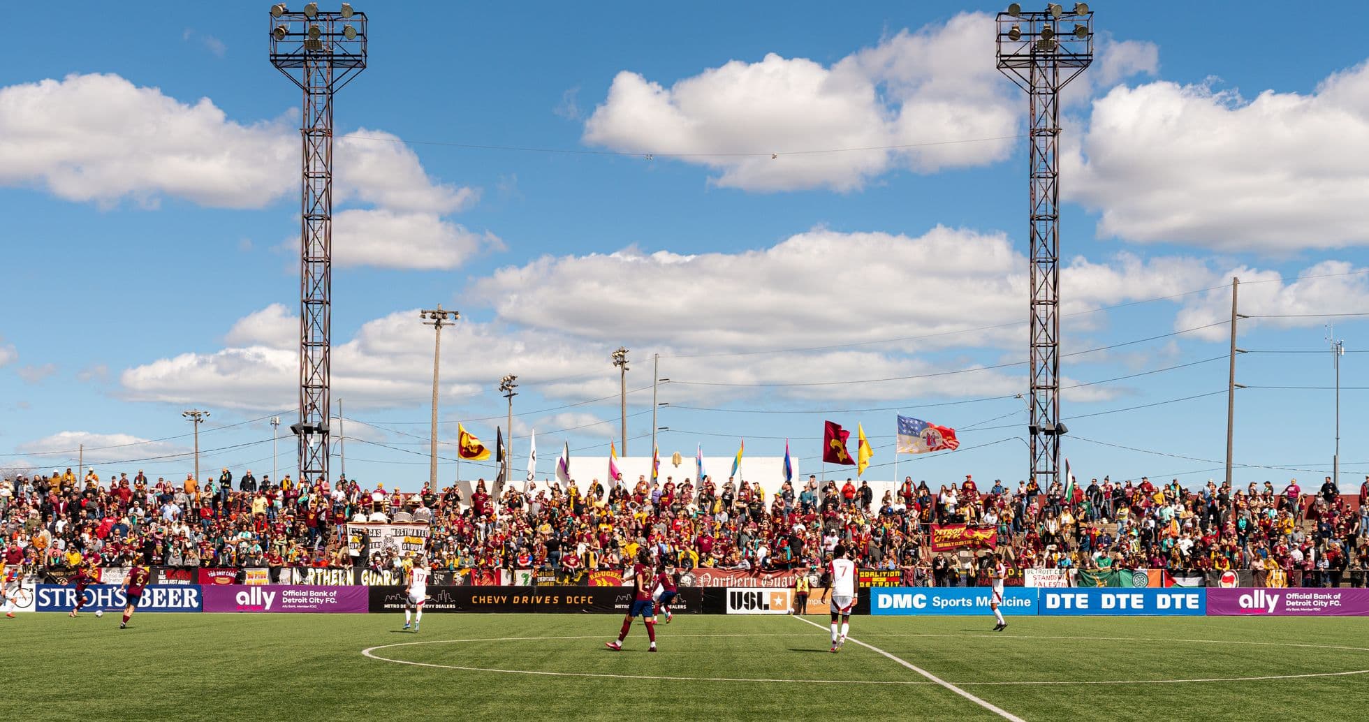 Match de football entre Detroit City et Lexington