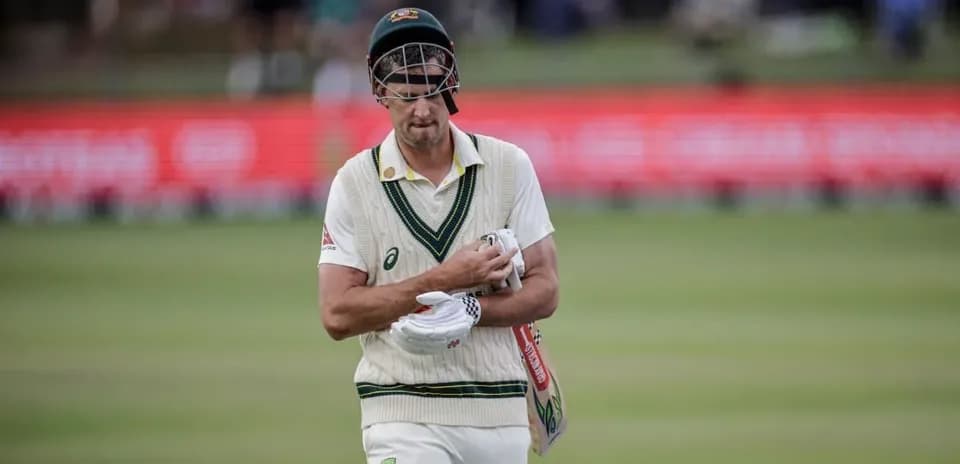 Joueur de cricket marchant sur le terrain