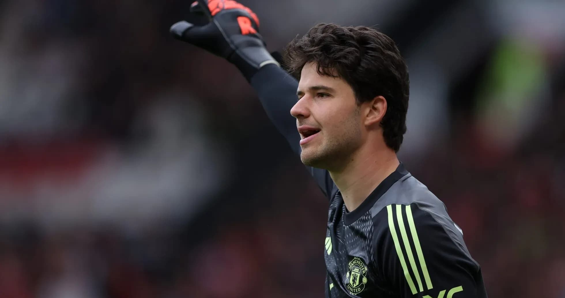 Gardien de but de Manchester United en action