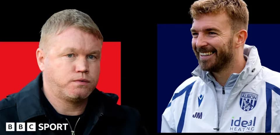 Deux entraîneurs de football en portrait séparé